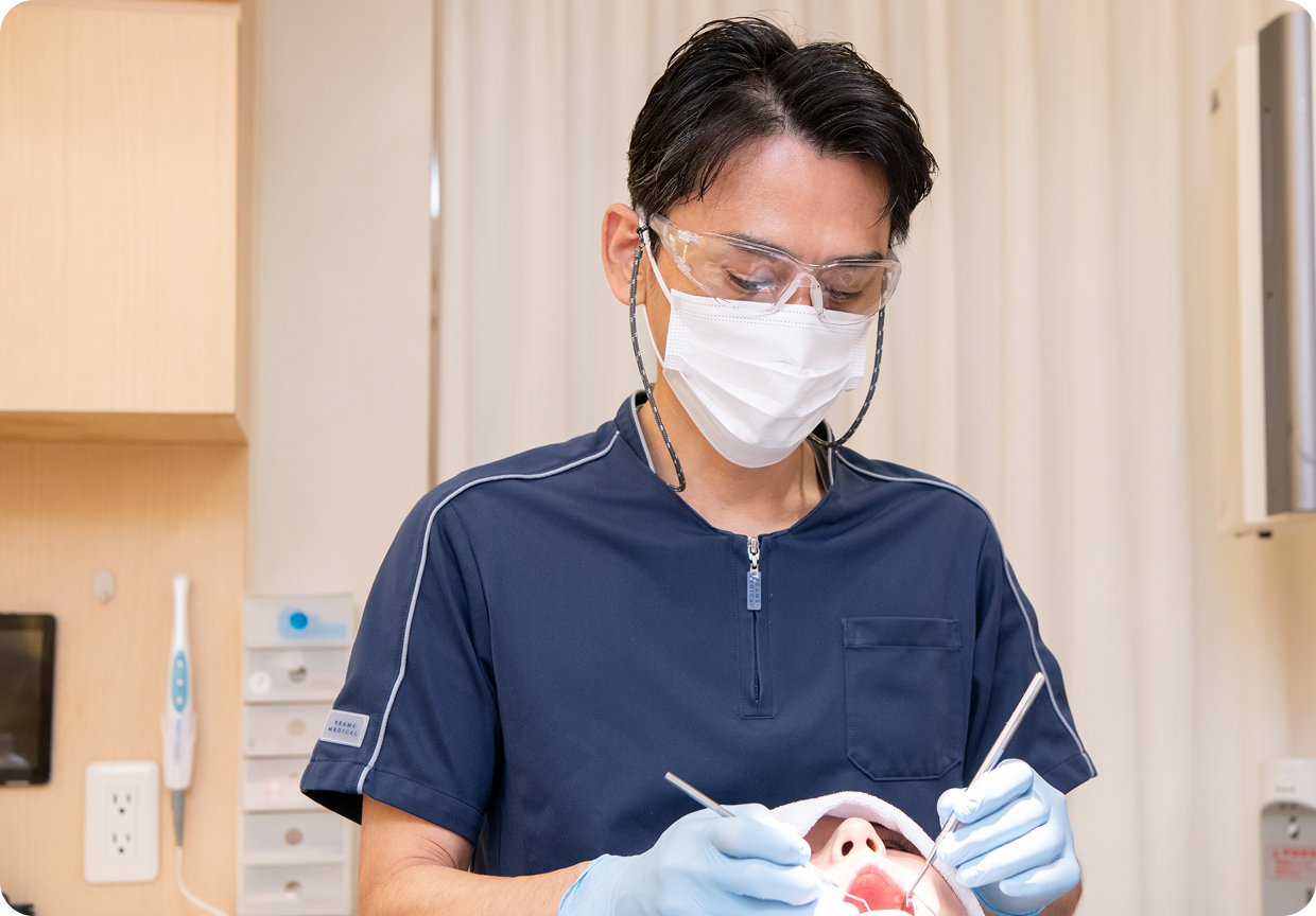 院長がすべての治療を一貫して担当します